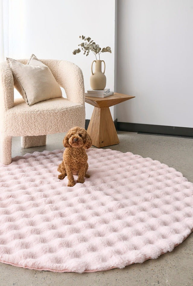Washable Pink Round Rug Rug Culture – Rug Addiction - Main Image