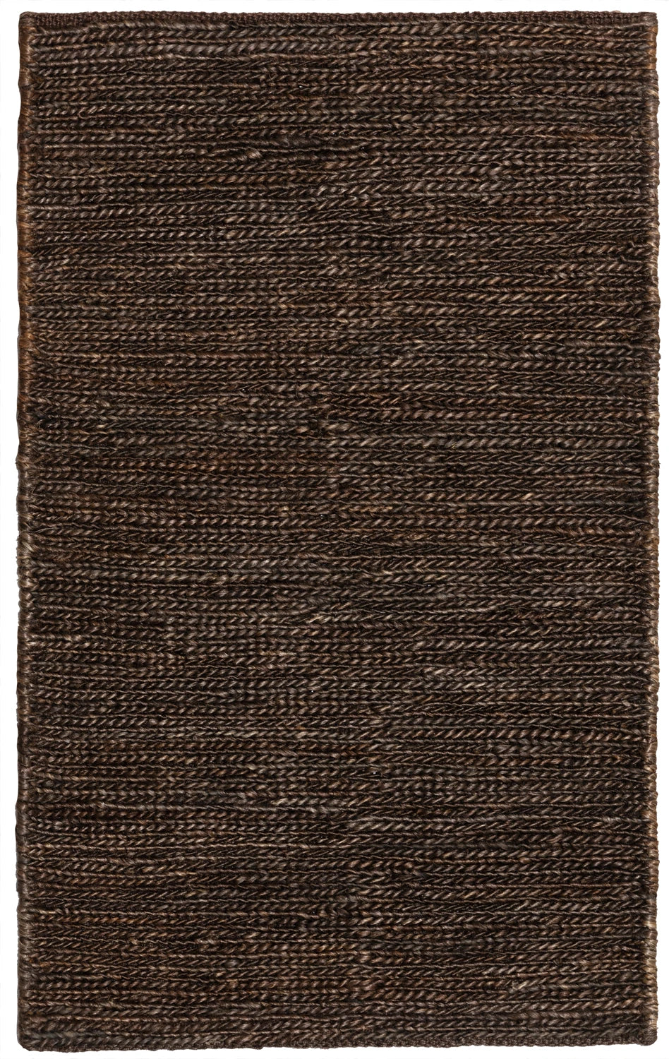 Paris Jute Woven Rug | Dark Brown
