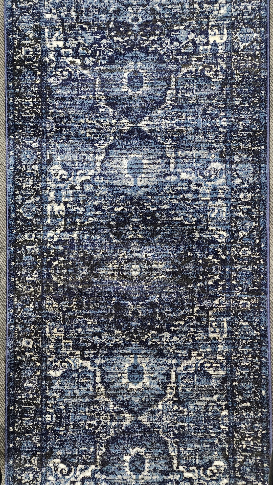 Tavarnelle Navy C724 Hall Runner | Custom cut length | 80cm wide | $59 per metre