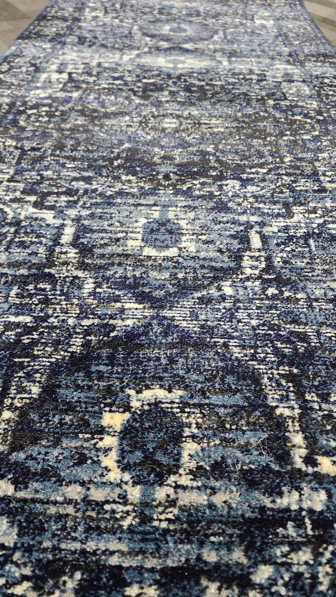 Tavarnelle Navy C724 Hall Runner | Custom cut length | 80cm wide | $59 per metre
