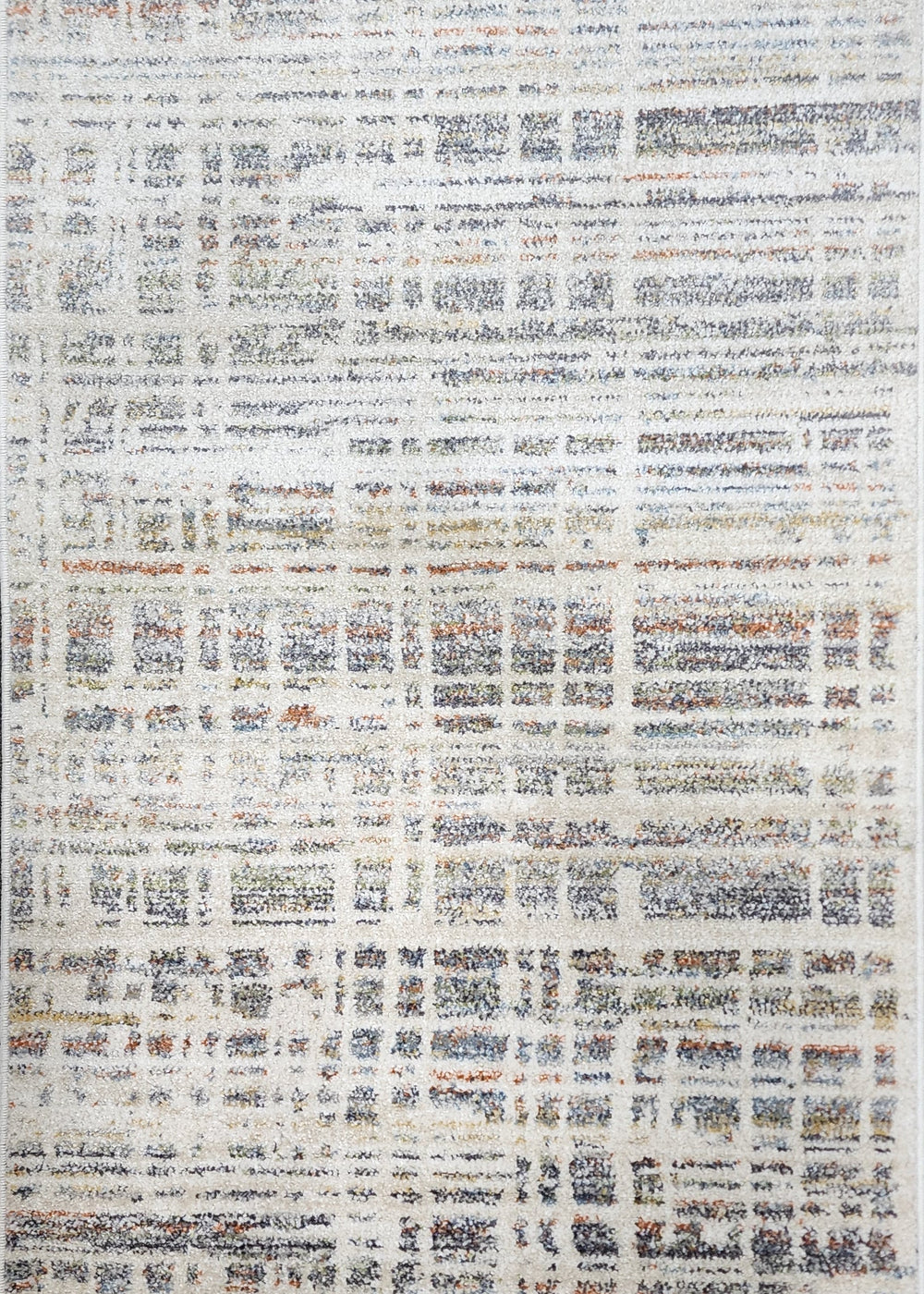 Textured fabric with a grid pattern on a dark background