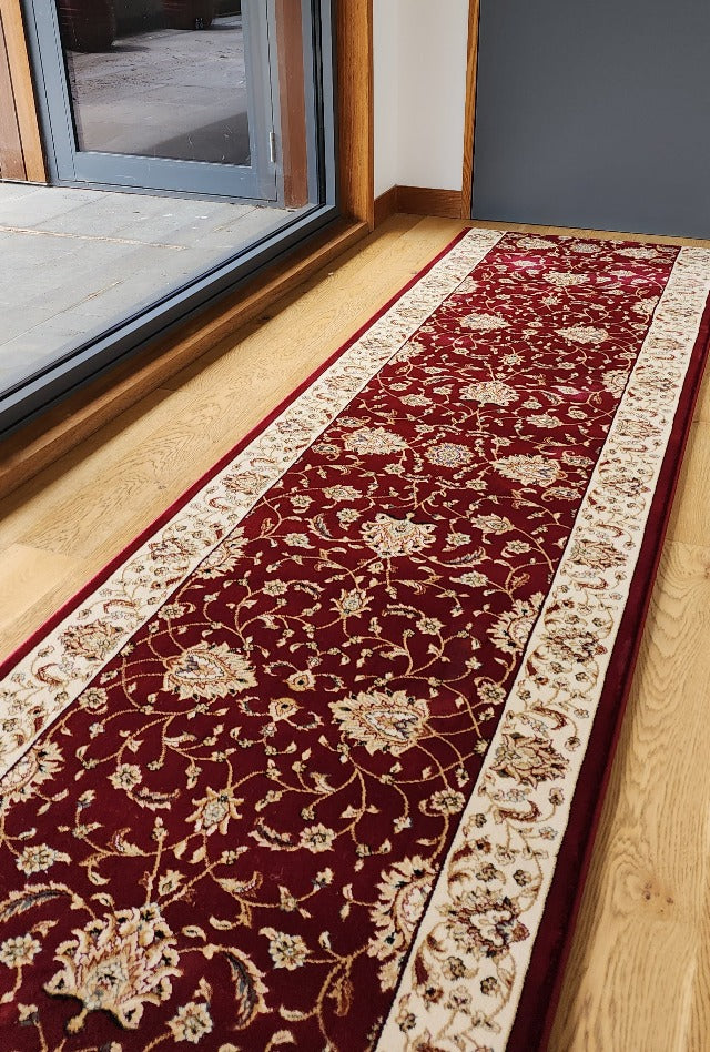 Palace Red Hall Runner | Custom cut length x 80cm wide | $95 per metre
