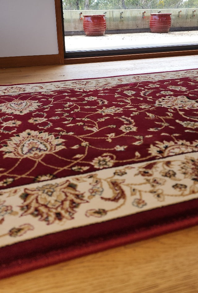 Palace Red Hall Runner | Custom cut length x 80cm wide | $95 per metre