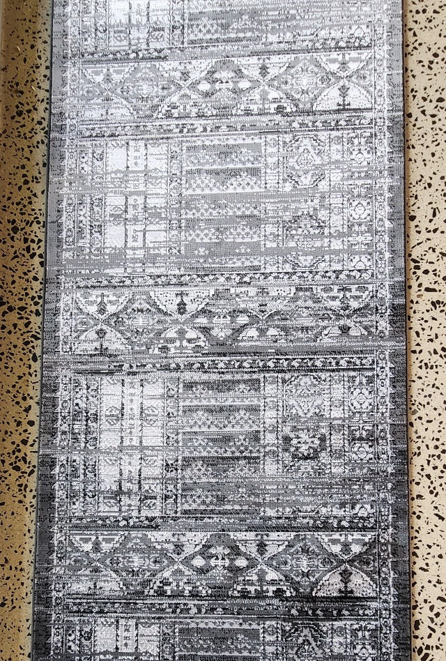 Rimini 8535 Charcoal Hall Runner | Custom cut Length x 80 cm wide | $55 per metre