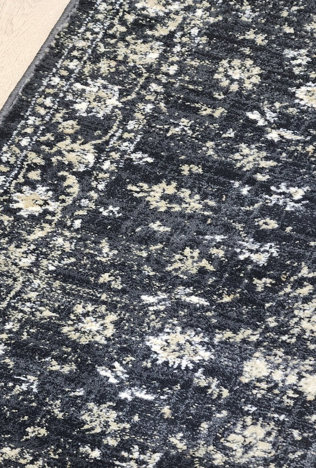 Antalya Charcoal Hall Runner | Custom cut length x 80cm wide | $59 per metre