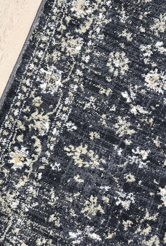 Antalya Charcoal Hall Runner | Custom cut length x 80cm wide | $59 per metre