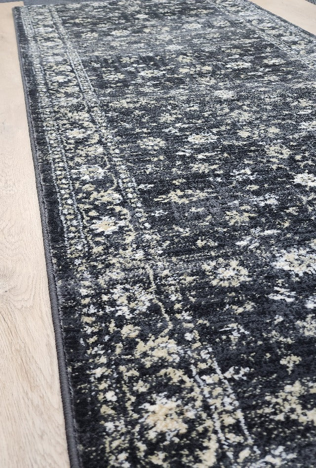 Antalya Charcoal Hall Runner | Custom cut length x 80cm wide | $59 per metre