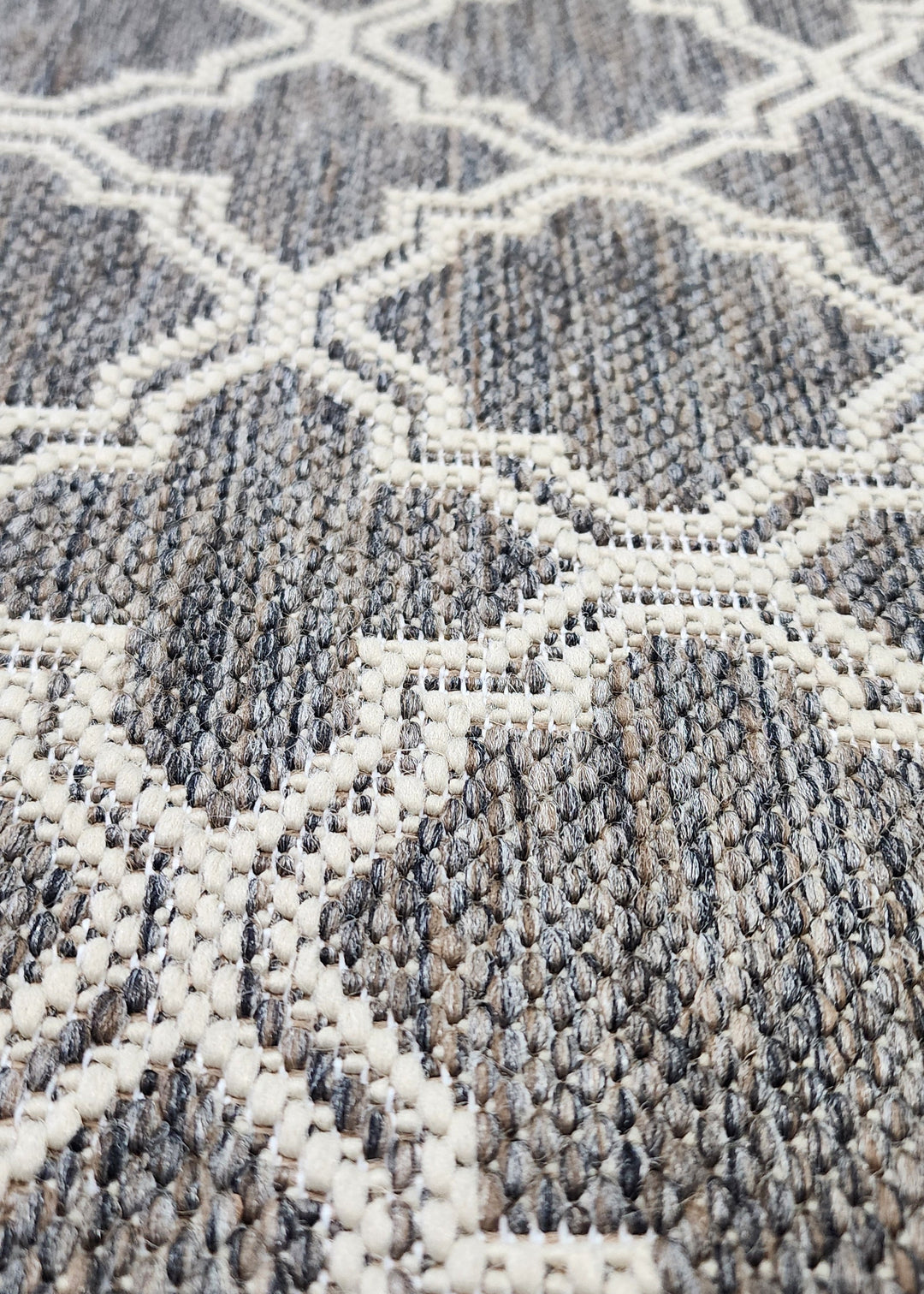 Lattice Seaspray Hall Runner | Greige | Custom cut Length x 66cm wide | $39 per metre