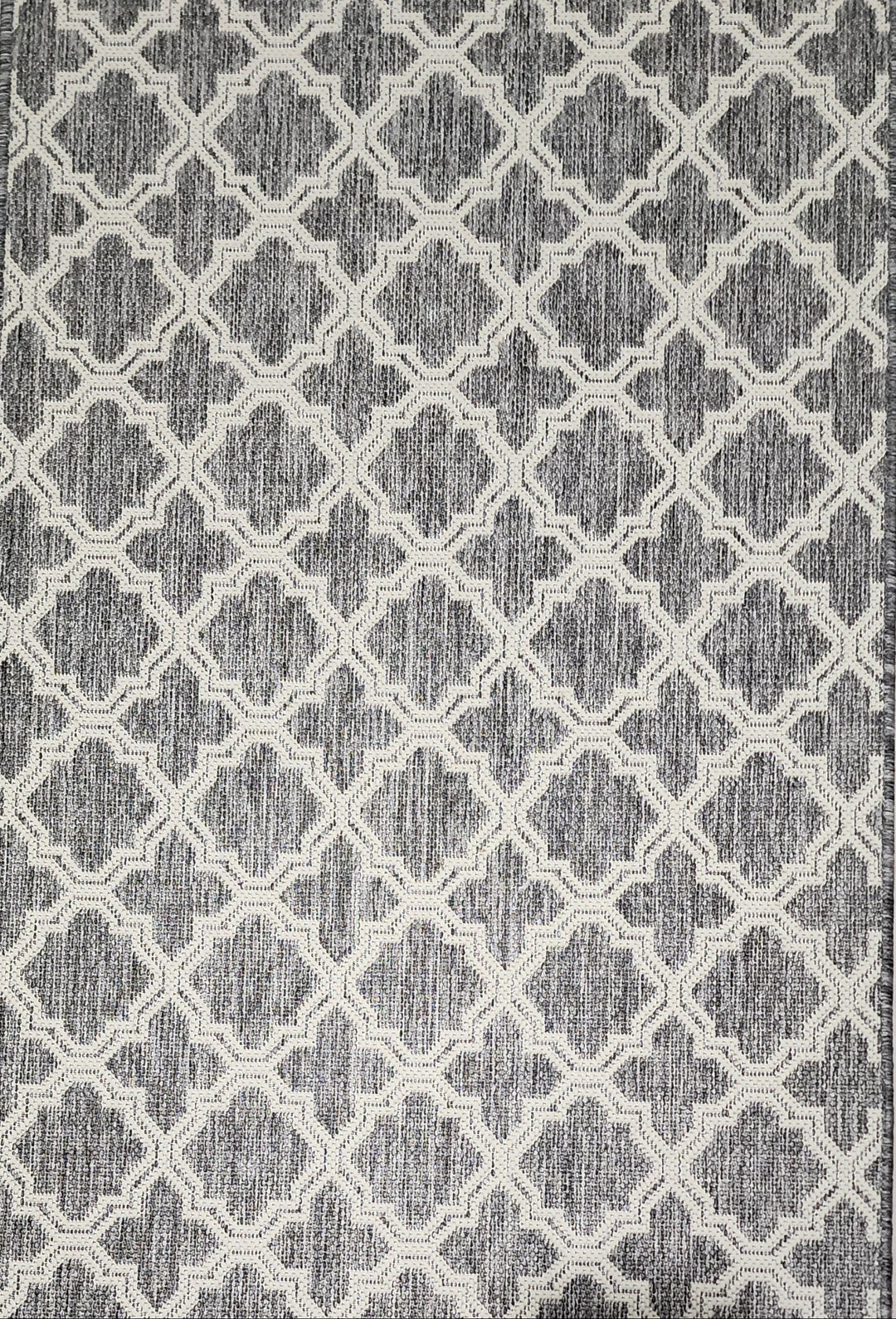 Lattice Seaspray Runner | Silver/Off White | Custom Cut Length x 80cm wide | $45 per metre