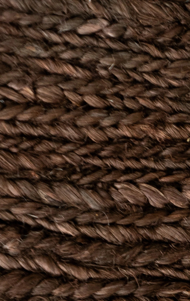 Paris Jute Woven Rug | Dark Brown