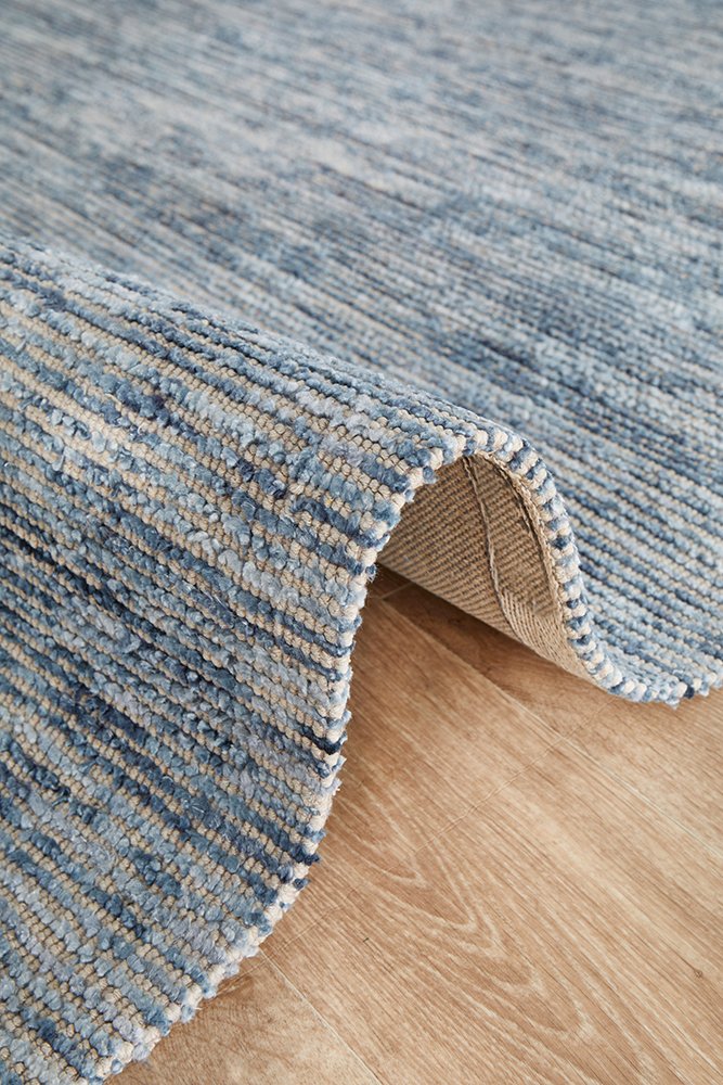 Flatland Floor Rug | Indigo Blue