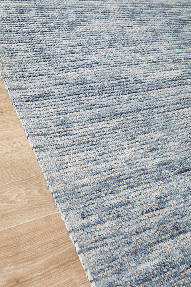 Flatland Floor Rug | Indigo Blue