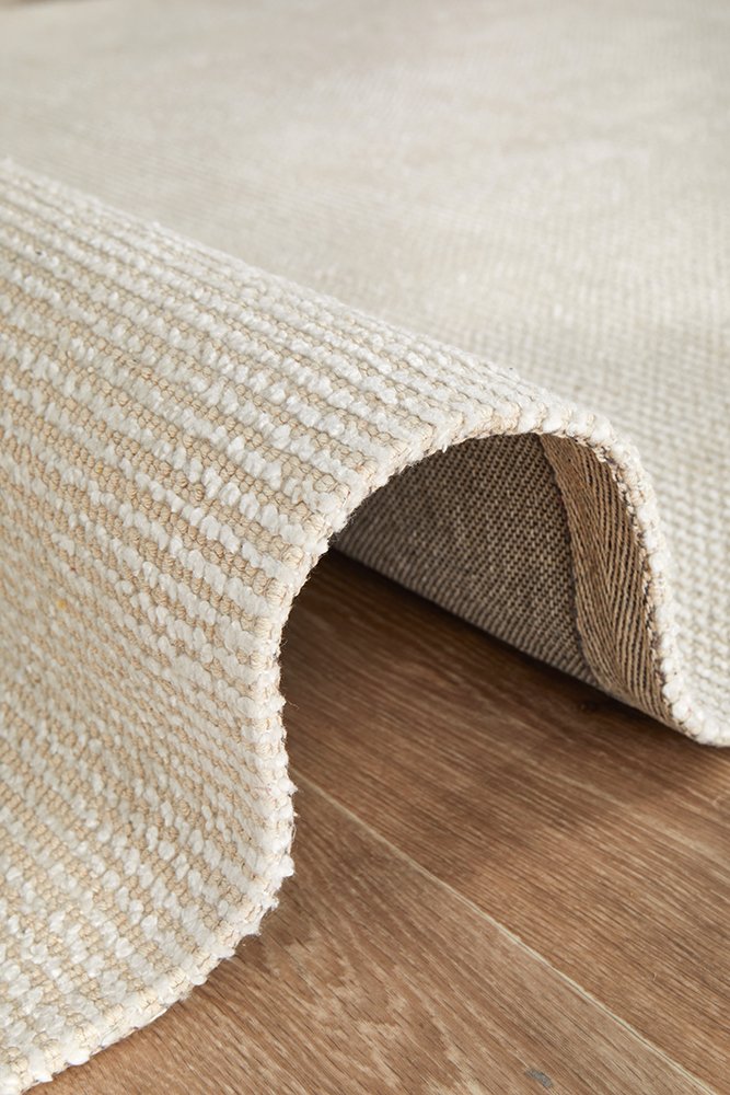 Flatland Woven Rug | Ivory, Natural