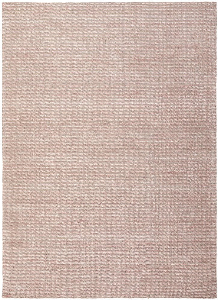 Flatland Woven Rug | Rose Pink, Natural