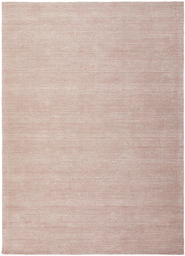 Flatland Woven Rug | Rose Pink, Natural