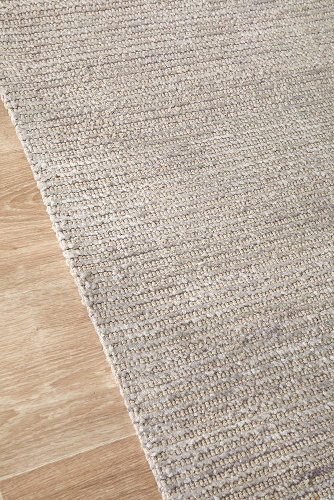 Flatland Woven Rug | Stone Beige, Natural