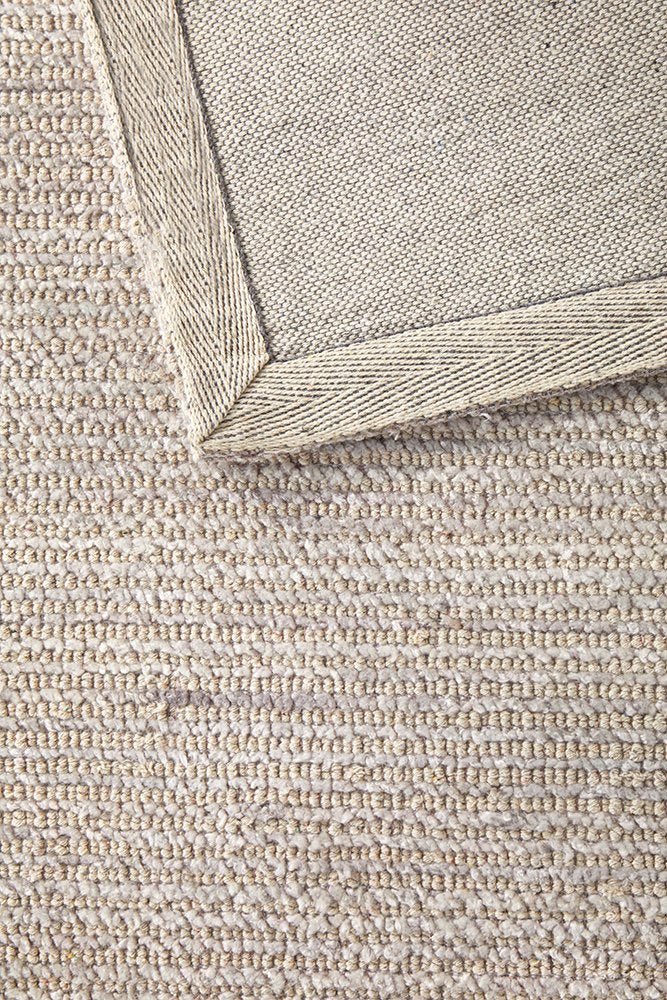 Flatland Woven Rug | Stone Beige, Natural