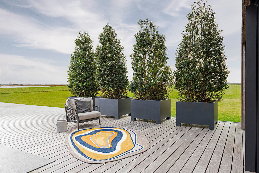 B&C Aura Ochre Outdoor Rug 477306