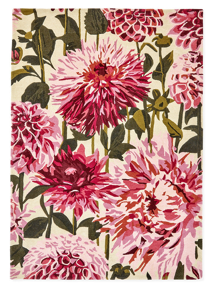 Harlequin Dahlia Fuchsia Palm 142402 Rug