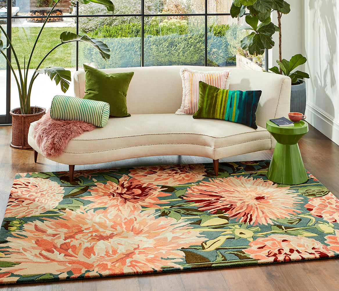 Harlequin Dahlia Coral Wilderness 142408 Rug