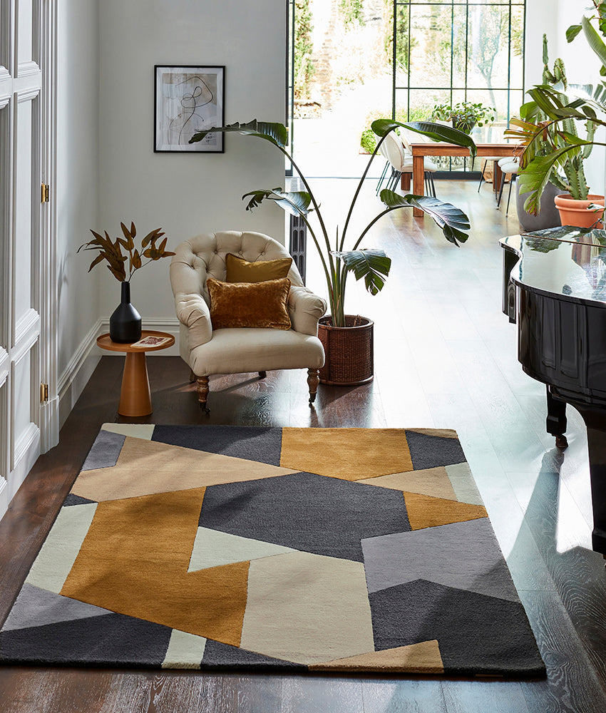 Harlequin Popova Caramel Slate Shell 143101 Rug