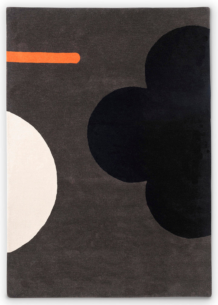 Orla Kiely Geo Flower Graphite 60605 Rug