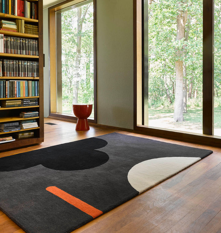 Orla Kiely Geo Flower Graphite 60605 Rug