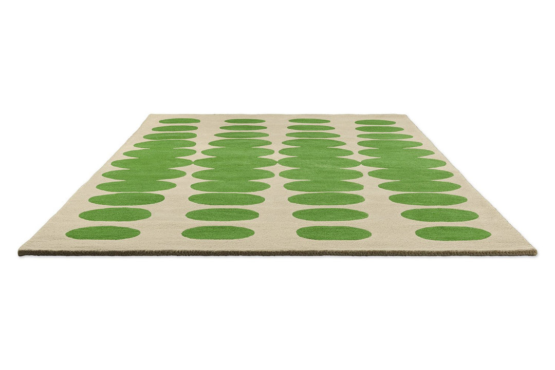 ORLA KIELY OPTICAL OVAL GREEN - CREAM 157707