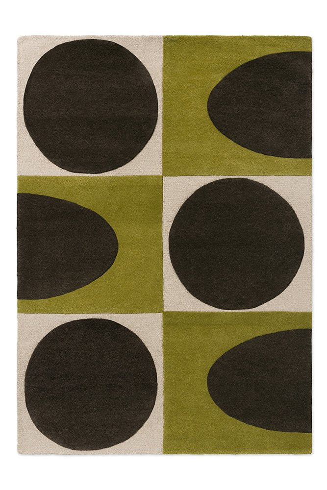 ORLA KIELY SPOT SQUARE WALNUT - LICHEN 157907