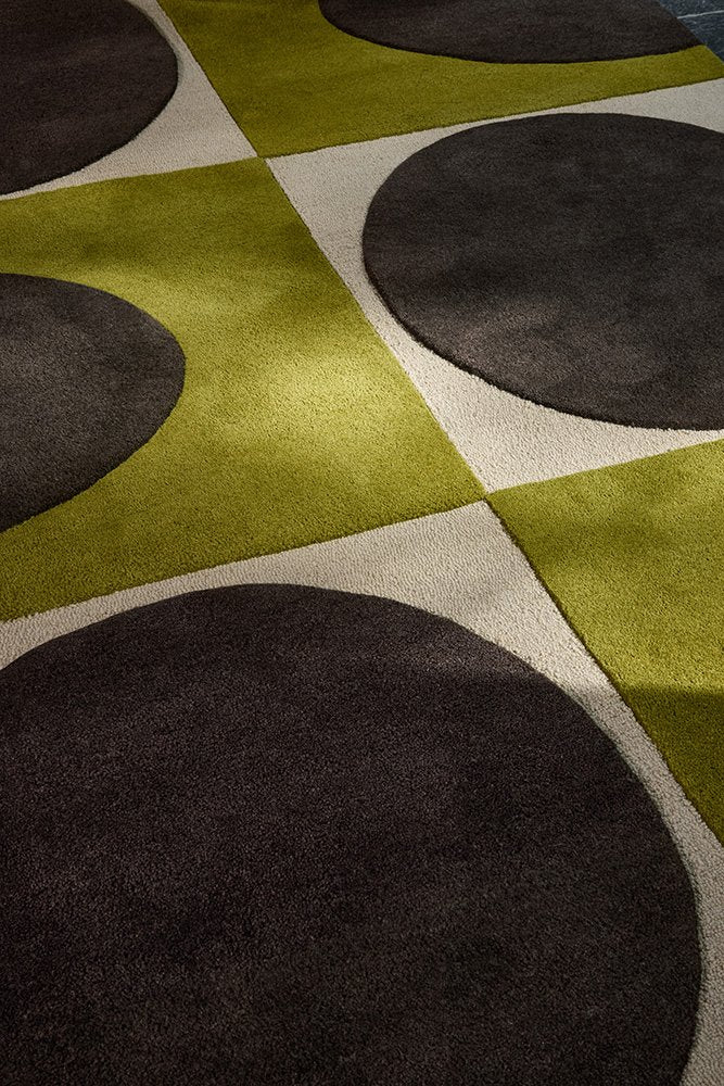 ORLA KIELY SPOT SQUARE WALNUT - LICHEN 157907