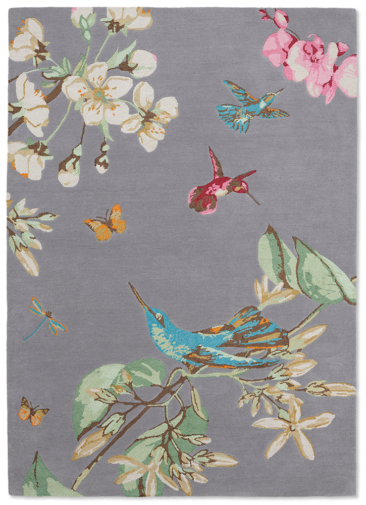 Wedgwood Hummingbird Grey 037804 Rug