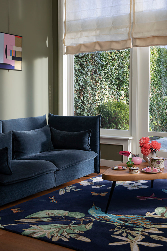 Wedgwood Hummingbird Navy 378180 Rug