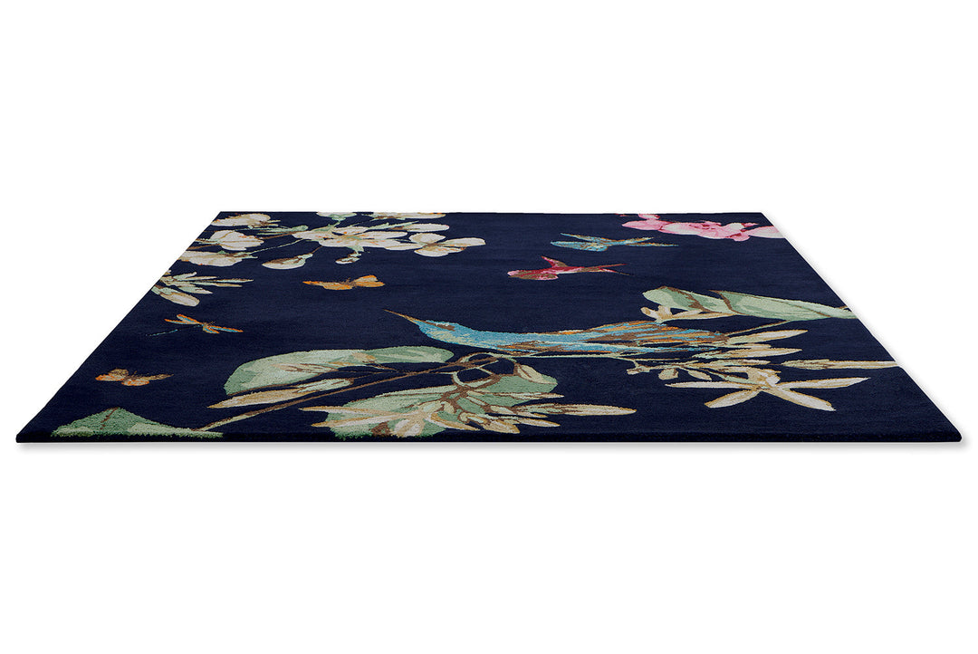 Wedgwood Hummingbird Navy 378180 Rug