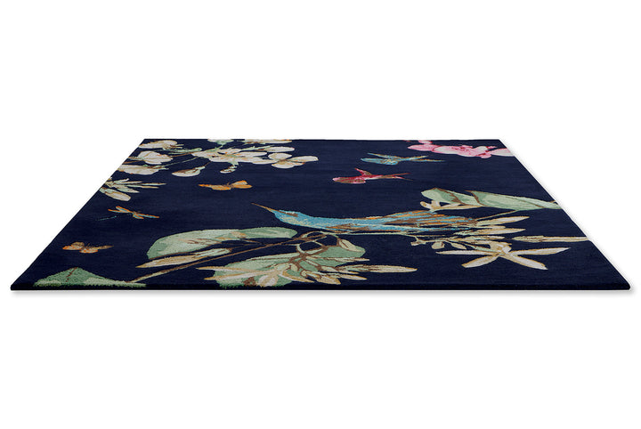 Wedgwood Hummingbird Navy 378180 Rug