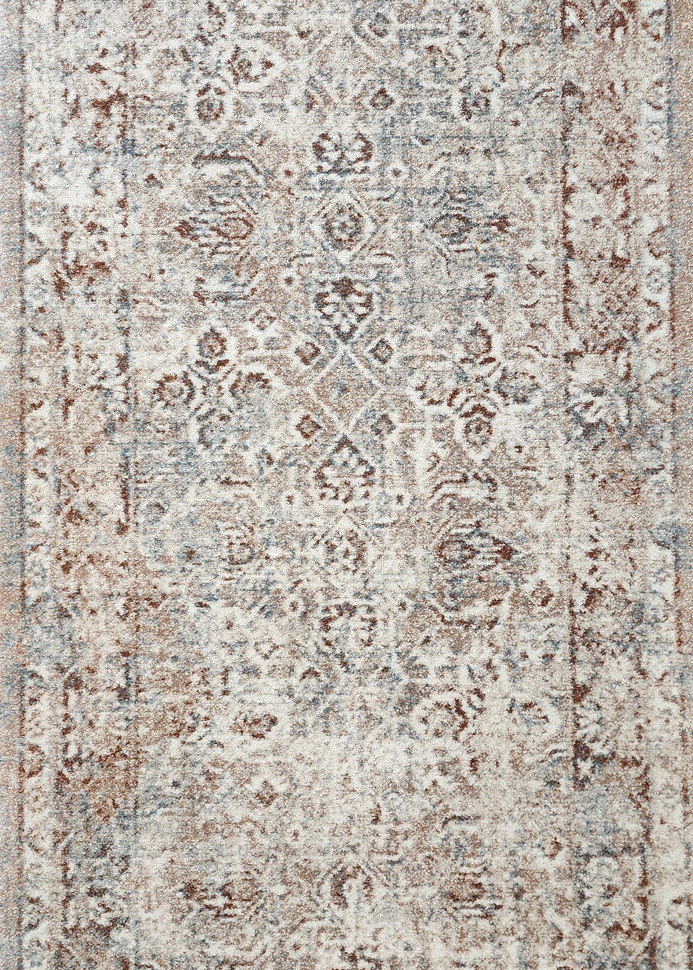 Patterned runner for the hall with a mix of colors on a plain background hall runner custom length