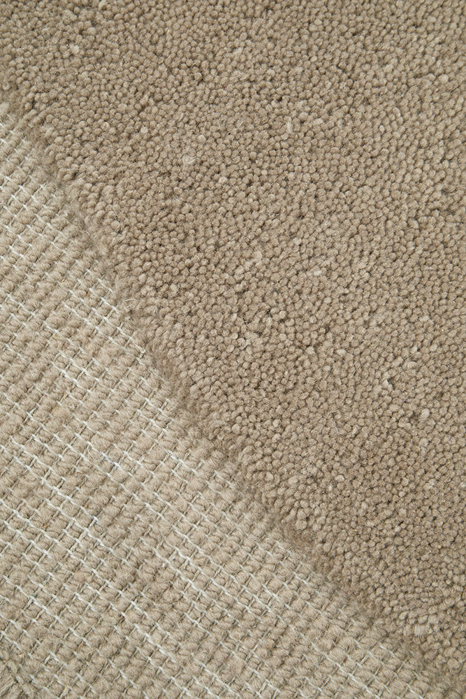 Close-up of beige carpet texture