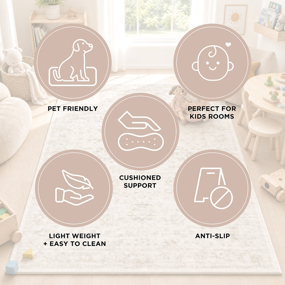 Cushy Taya Natural Rug