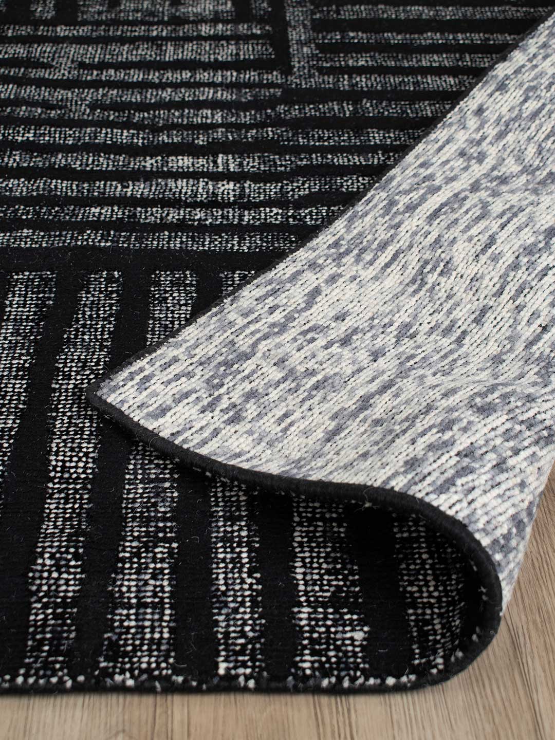 Calypso Rug | Black - Enquire now for availability