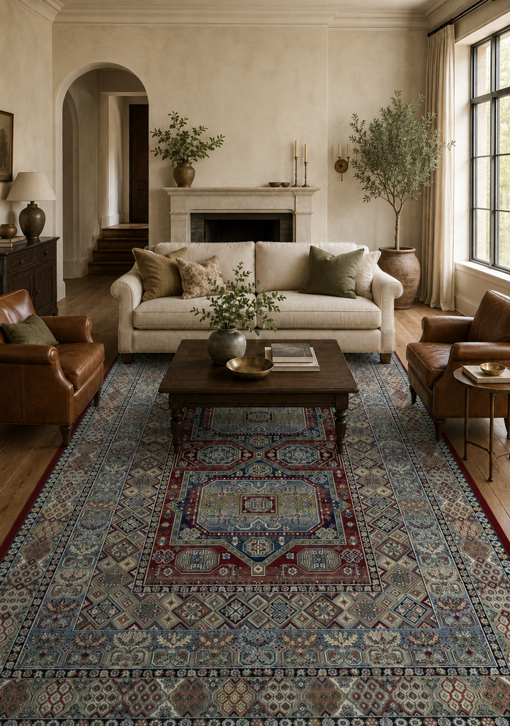 Noble Besh Rug | Red