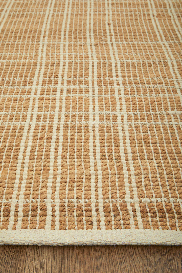 Darren Palmer Plaid Sandstone Runner Rug