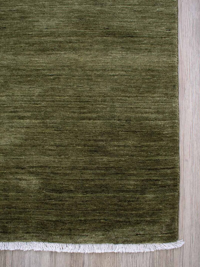 Diva Hand Knotted Wool Rug | Olive - Enquire for availability