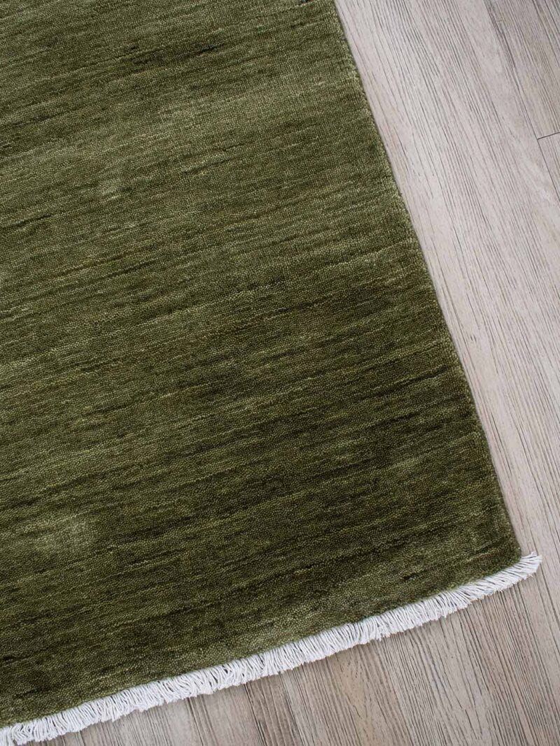 Diva Hand Knotted Wool Rug | Olive - Enquire for availability