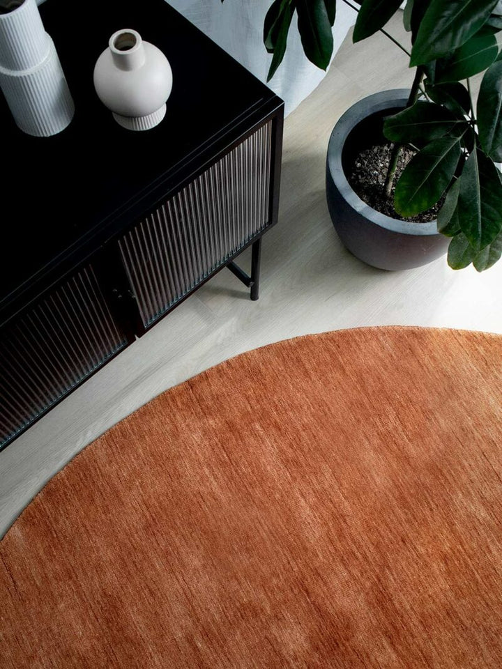 Diva Hand Knotted Wool Rug | Ochre - Enquire now for availability