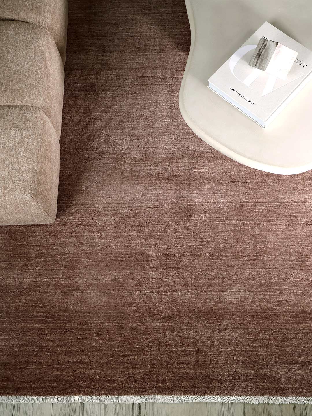 Diva Hand Knotted Wool Rug | Berry - Enquire for availability