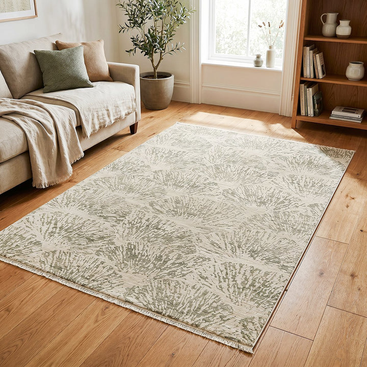 Emma Blomfield Plume Rug | Moss