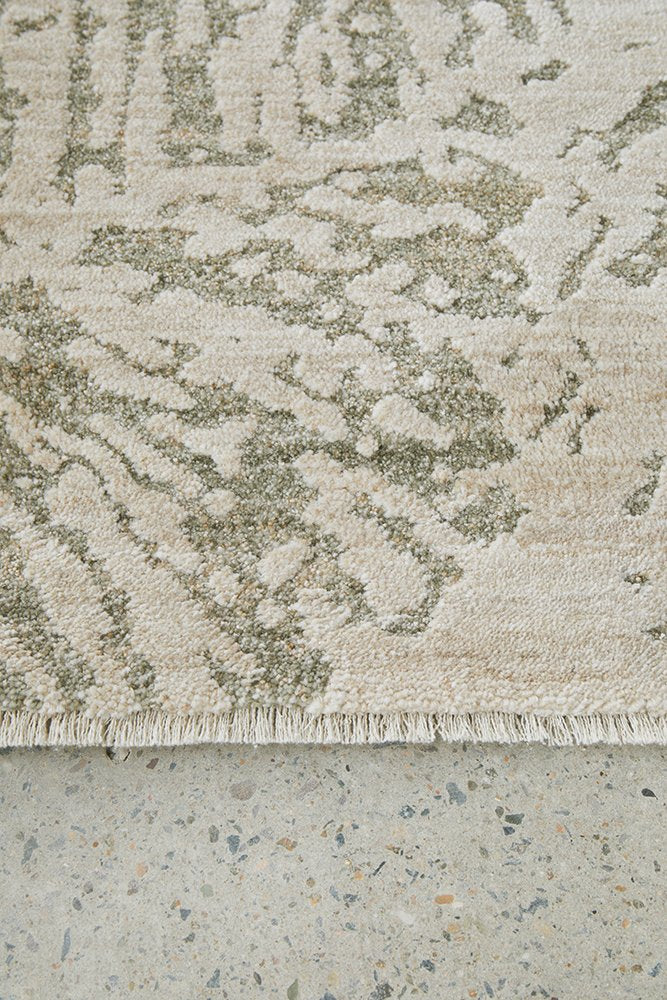Emma Blomfield Plume Rug | Moss