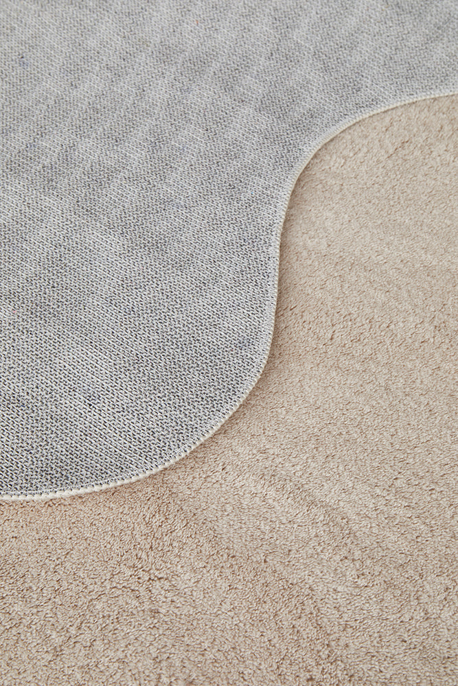 Close-up of a textured runner with a solid pattern