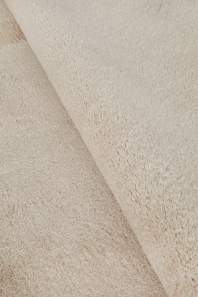 Close up beige rug