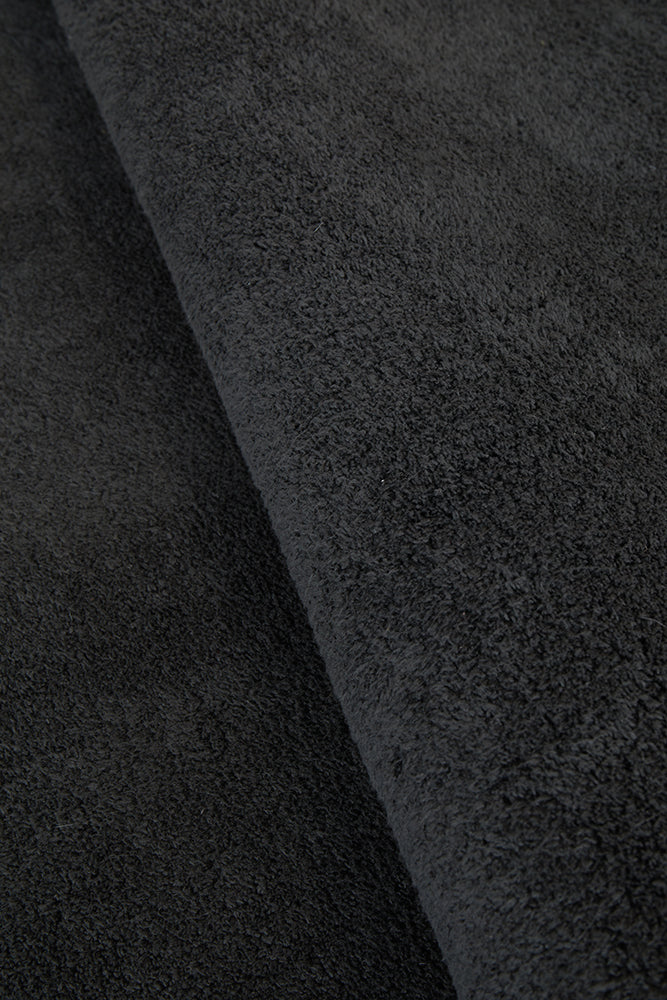 Close up black rug