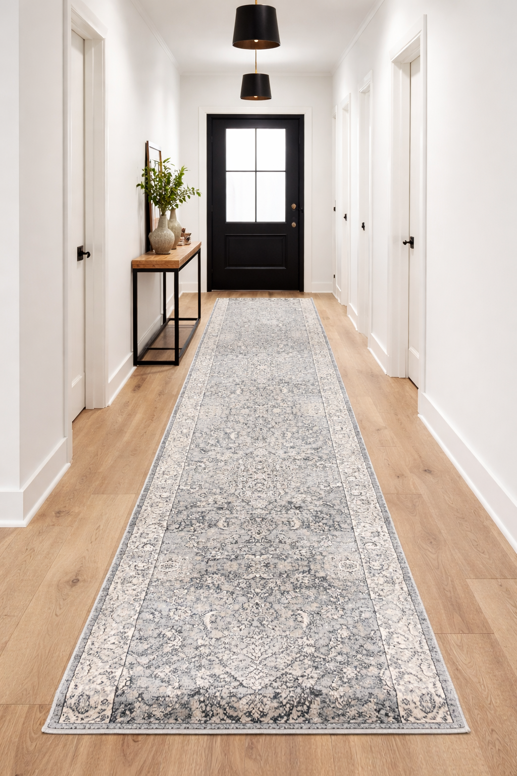 Parisian Grey Hall Runner  | Custom cut length x 80 cm wide | $95 per metre